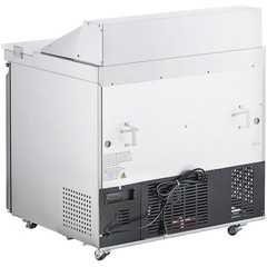 36″ 2 Door Stainless Steel ADA Height Refrigerated Sandwich Prep Table