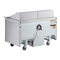 Delfield 60″ 2 Door Mega Top Refrigerated Sandwich Prep Table with 5″ Casters