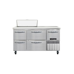 Continental Refrigerator RA60N8-D 60″ 2 Drawer 1 Door 1 Half Door Refrigerate…