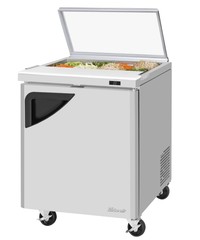 Turbo Air TST-28SD-N-GL 27″ Wide Sandwich Salad Prep Table With Glass Lid