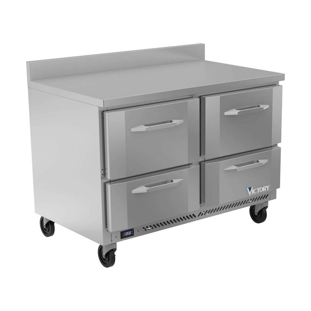 Victory VWFD48HC-4 48″ 2-Section Worktop Freezer w/ 4 Drawers, 11.04 cu. ft.
