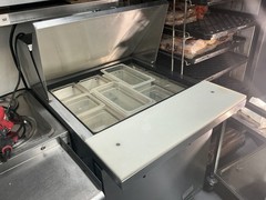True TSSU-27-08-HC 1 Door Refrigerated Prep Table with Cutting Top
