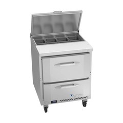 Victory VSPD27HC-08-2 27″ 2 Drawers Sandwich / Salad Prep Table