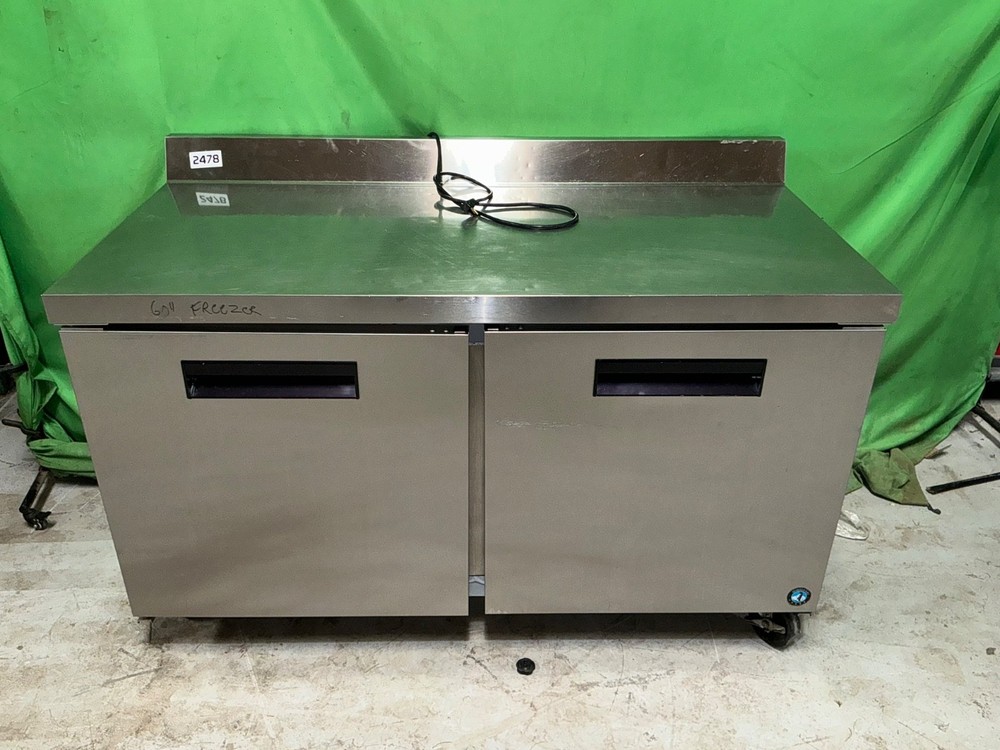 2023 Model Hoshizaki WF60B 60″ 2-Section Worktop Freezer w/ 2 Doors, 15cuft 2478