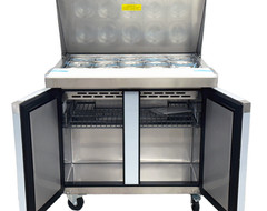 36″ Mega Top Pizza Prep Table 18 Pan Worktable Sandwich Salad Cooler NSF CSA