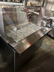 48″ Salsa Bar Mega Top Refrigerator Topping Station NSF Cooler Dukers 18 pan Col