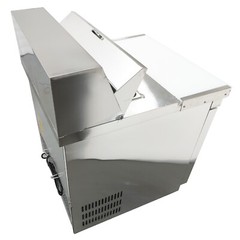 163L 110V Commercial Sandwich Salad Prep Table Refrigerator 6 Pans Single Door