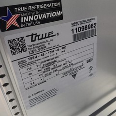 True TSSU-48-18M-B-HC 48″ 2 Door Sandwich Prep Table (Floor Model 8982)