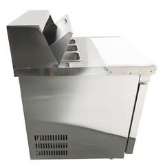 Commercial Sandwich Salad Prep Table Refrigerator 163L 110V Food Cooler Single D