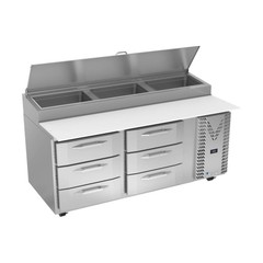 Victory VPPD72HC-6 72″ Refrigerated Pizza Prep Table