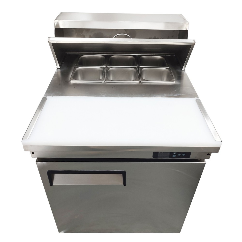 110V 163L Commercial Sandwich/Salad Prep Table Refrigerator Preservation Counter