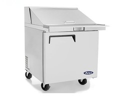 Atosa 1 Door Commercial Refrigerated Prep Table Standard Top