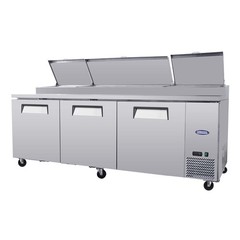 93″ Commercial Pizza-Sandwich Prep Table Fridge Durable Stainless Steel,30.8Cuft