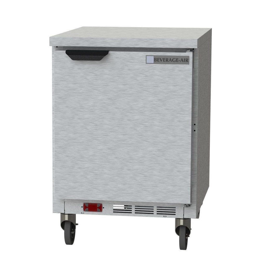 Beverage Air WTF24AHC-FLT 24″ 1-Section Worktop Freezer w/ Solid Door, 2 Shel…