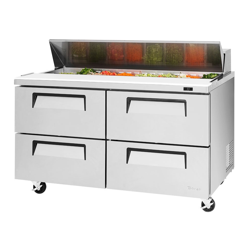 Turbo Air TST60SDD4N 60 in 4 Drawer Super Deluxe Sandwich Prep Table