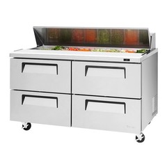Turbo Air TST60SDD4N 60 in 4 Drawer Super Deluxe Sandwich Prep Table