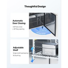 Uimoso 48″ Sandwich Prep Double Door Refrigerated Salad Prep Station with 12 Pan