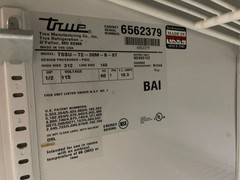 True TSSU-72-30M-B-ST 3-Door Mega Top Refrigerator Sandwich Prep Table