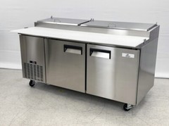 NEW 71″ Commercial Pizza Prep Table Refrigerator Cooler Depot Model PICL2 NSF