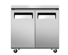 NSF 36″ Two Door Undercounter Refrigerator Worktable Food Prep Cooler Counter