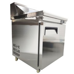 110V 163L Commercial Salad Refrigerator 2-8℃ Sandwich Salad Prep Table w/ 6 Pans