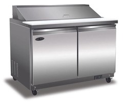 Serv-Ware SP48-18M-HC 48″ 2-Section Mega Sandwich/Salad Prep Table w/ 2 Doors…